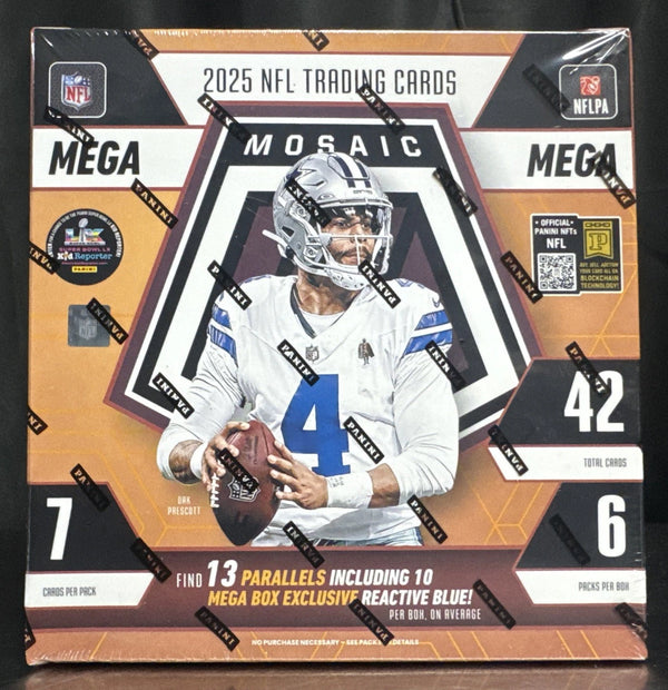 2025 Mosaic Football Mega Box New(Unopened)