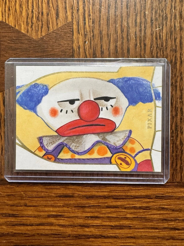 2025 Topps 30 Years Of Toy Story Chuckles Clown 1/1 Gold Sketch By Semra Bulut