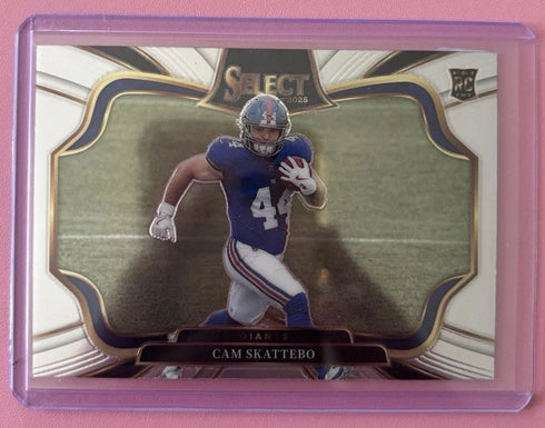 2025 Panini Select Cam Skattebo RC Field Level #494 Giants Rookie