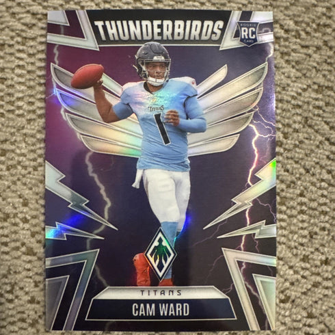 2025 Panini Phoenix Cam Ward Tennessee Titans NFL Thunderbirds Rookie Insert #49