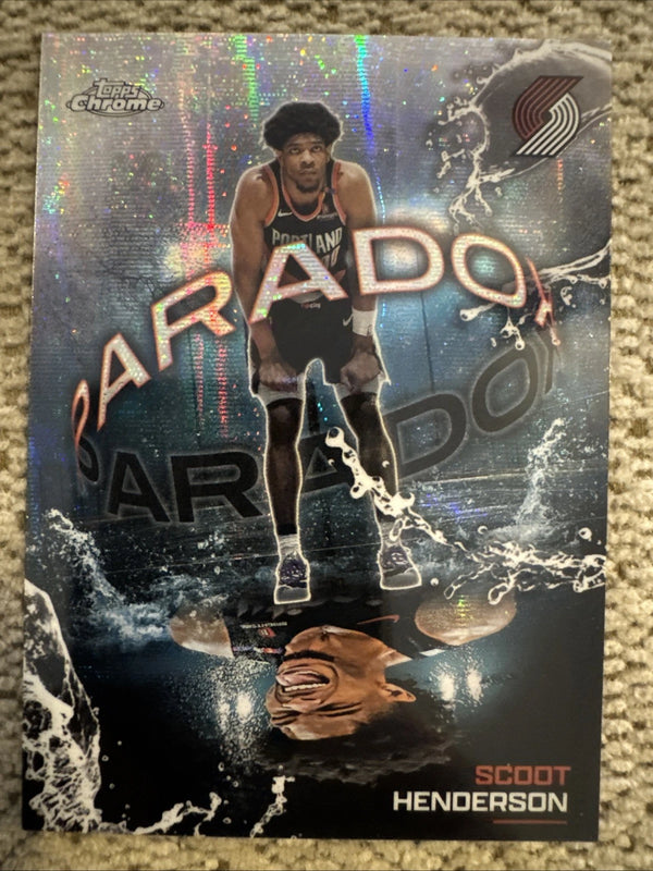 Scoot Henderson 2025 Topps Chrome Paradox Insert PX-19 Trail Blazers