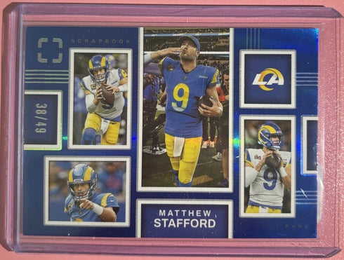 2025 Panini Photogenic Scrapbook Insert Matthew Stafford #14 Rams NFL