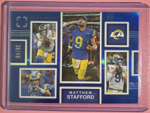 2025 Panini Photogenic Scrapbook Insert Matthew Stafford #14 Rams NFL