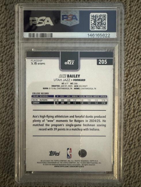 2025-26 Topps - Ace Bailey #205 (RC)