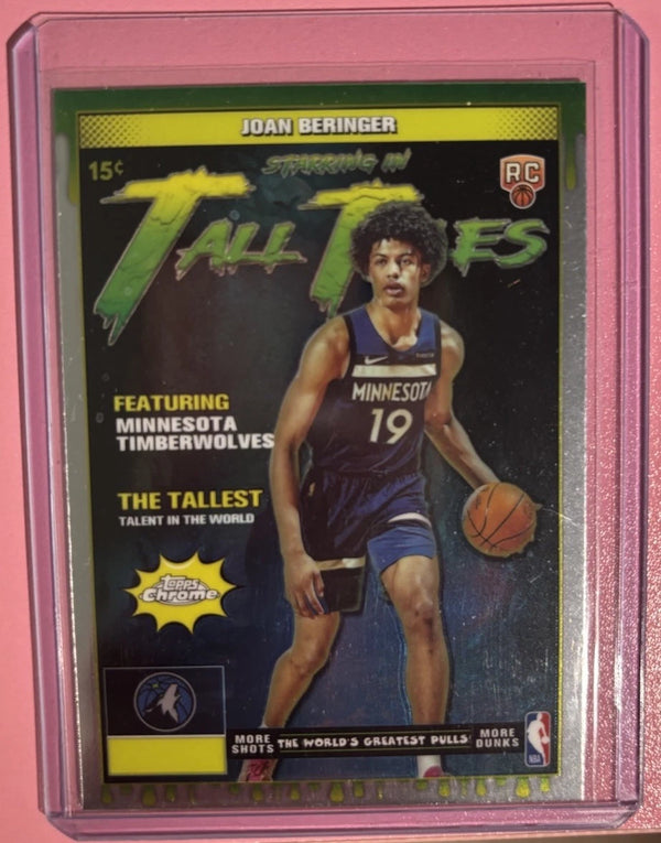 Joan Beringer Topps Chrome Rookie Card Tall Tales Insert Twolves