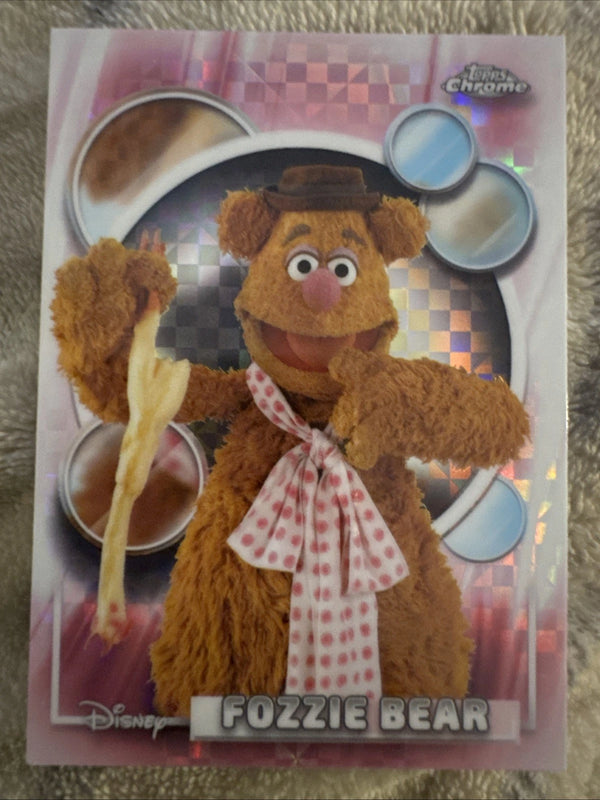 Fozzie Bear 2026 Topps Chrome Disney Refractor #56