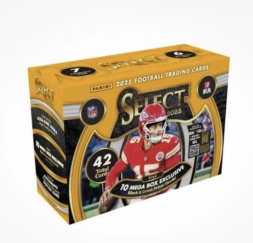 2025 Panini NFL Select Football Trading Card Mega Box
