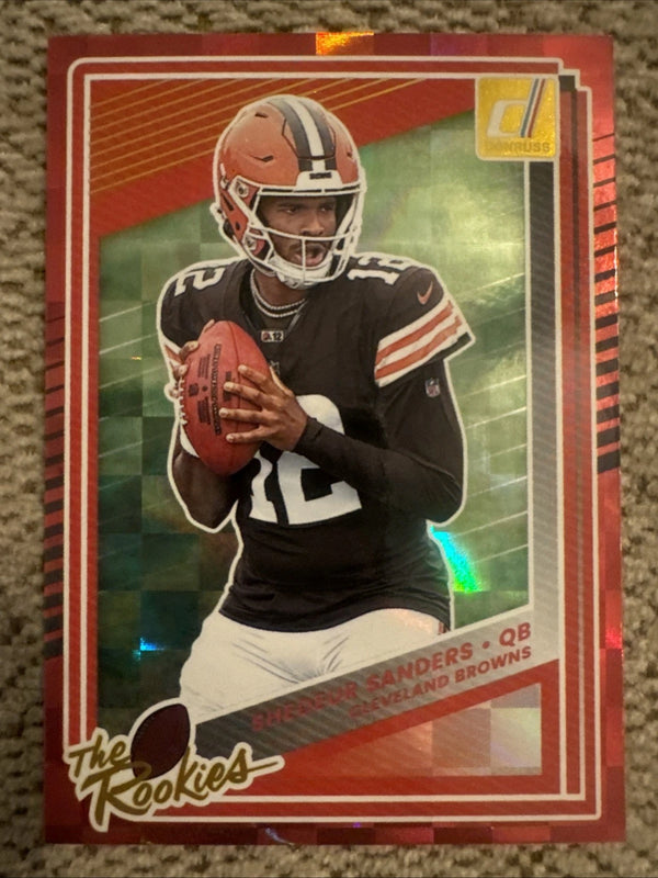 2025 Donruss Shedeur Sanders The Rookies Holofoil (RC) Cleveland Browns #5