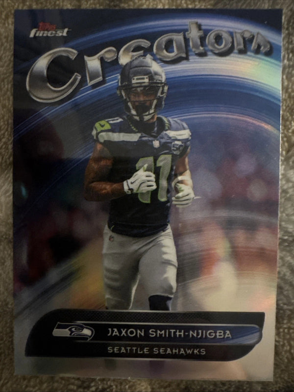 Topps Finest Creators Refractor - Jaxon Smith-Njigba #CR-27 Seahawks NFL 2025