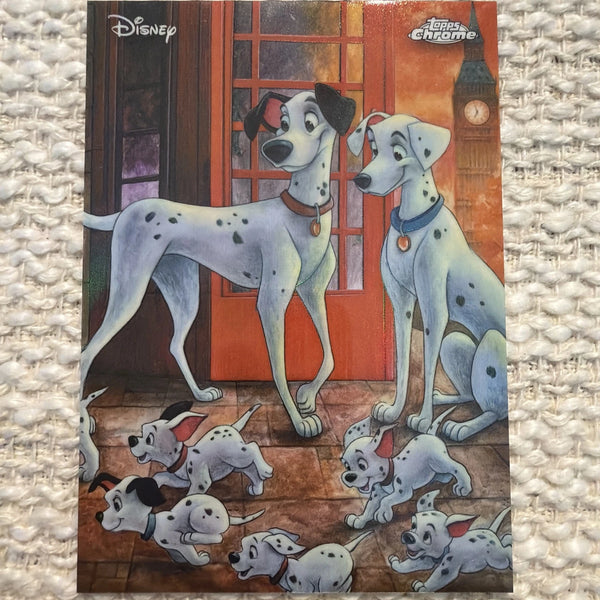 2026 Topps Chrome Art of Disney SSP AD-4 101 Dalmatians Original Art By James M
