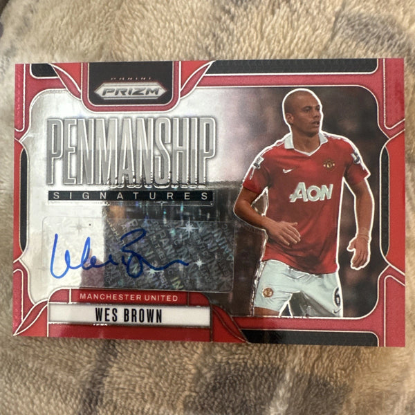 2024-25 Panini Prizm Premier League - Penmanship Wes Brown #P-WB (AU)