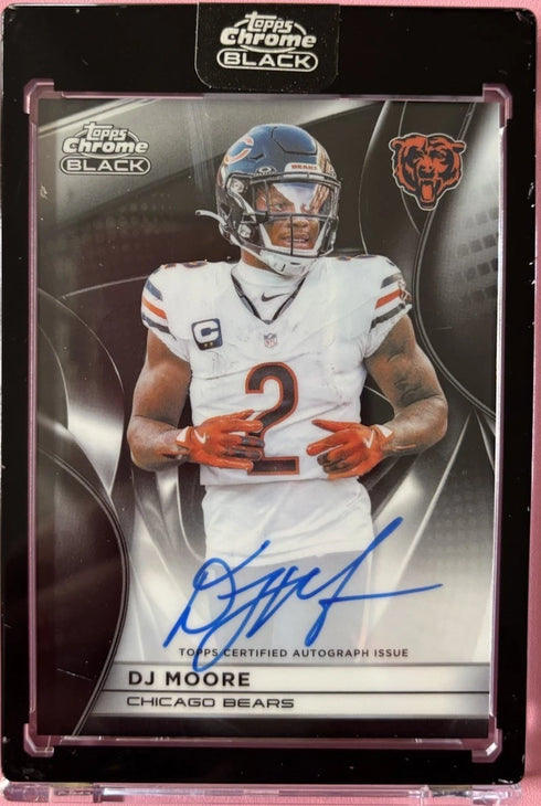 DJ Moore #AU-DM 2025 Topps Chrome Black Autograph