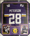 Adrian Peterson Minnesota Vikings Signed Framed Jersey JSA COA