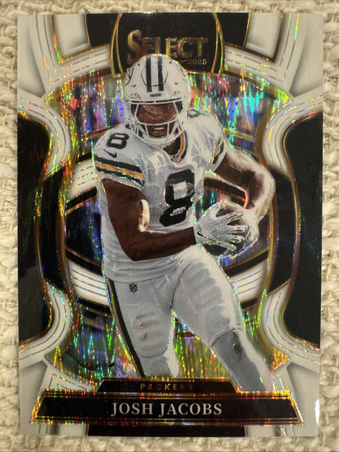2025 Panini Select - Concourse Josh Jacobs card#67 White Shock /799 Packers