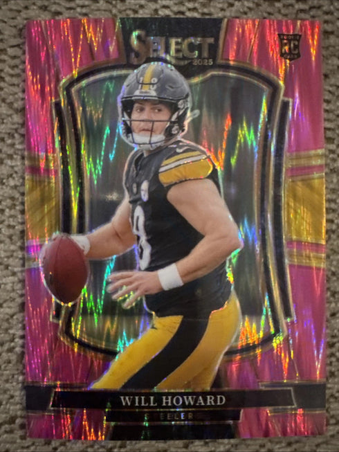 Panini 2025 Select Will Howard Steelers Rookie Prizm Premier Level #152