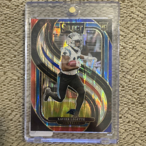 2024 Select Xavier Legette Premier Level #101 Red & Blue Shock Prizm Panthers RC