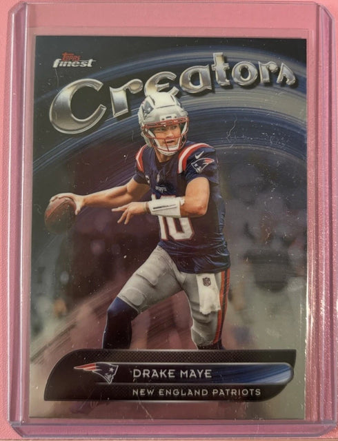 2025 Topps Finest Football Drake Maye Creators New England Patriots