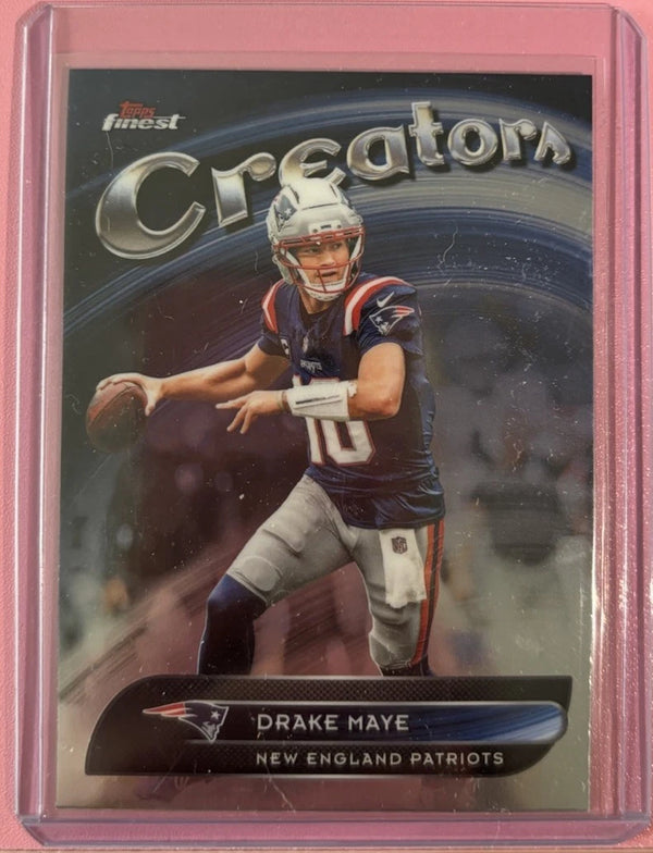 2025 Topps Finest Football Drake Maye Creators New England Patriots