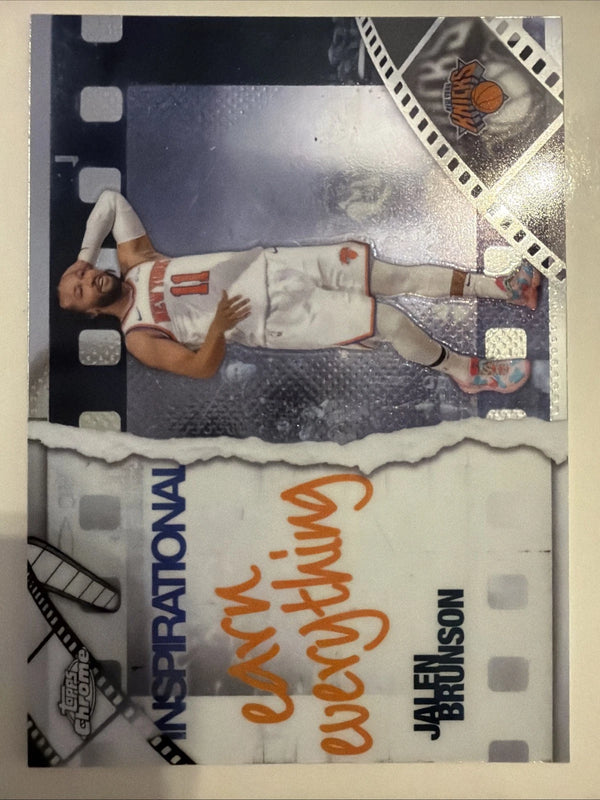 2025-26 Topps Chrome NBA Inspirational Jalen Brunson New York Knicks #IP-12