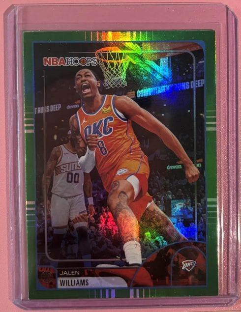 Jalen Williams 2025-26 Topps NBA Hoops Green Hoops Foil #21 OKC Thunder