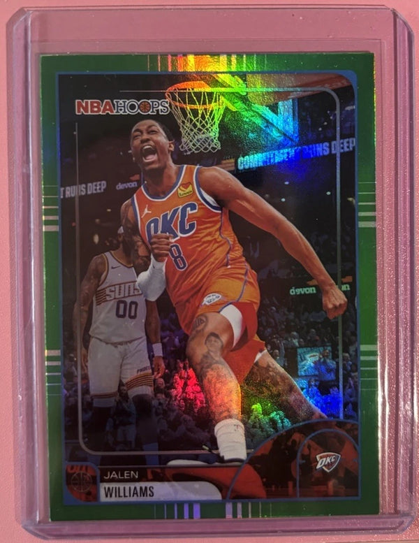 Jalen Williams 2025-26 Topps NBA Hoops Green Hoops Foil #21 OKC Thunder