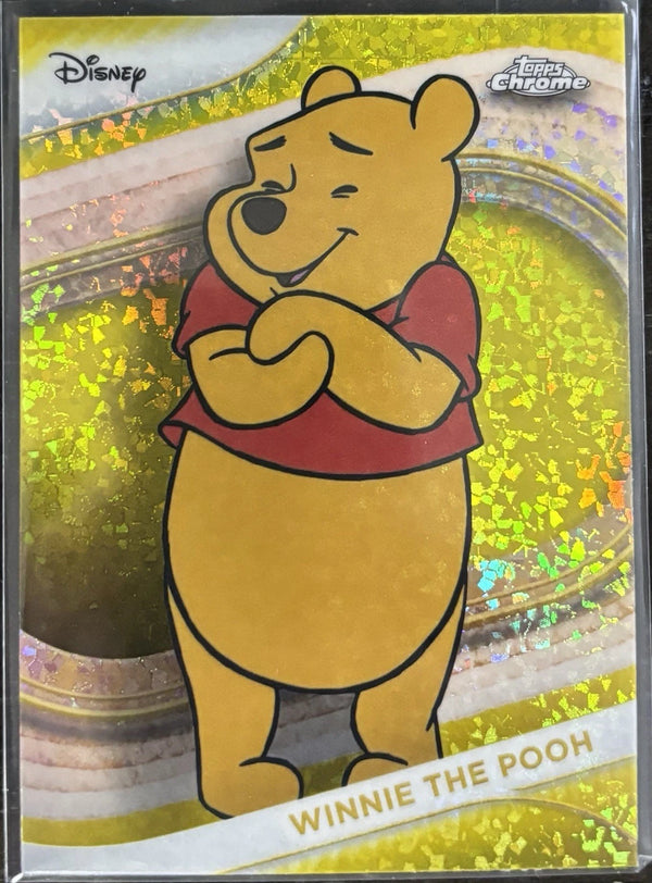 2025 Topps Chrome Disney Winnie The Pooh Yellow Mini Diamonds