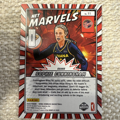 Sophie Cunningjam 2025 Panini Donruss WNBA Net Marvels #11