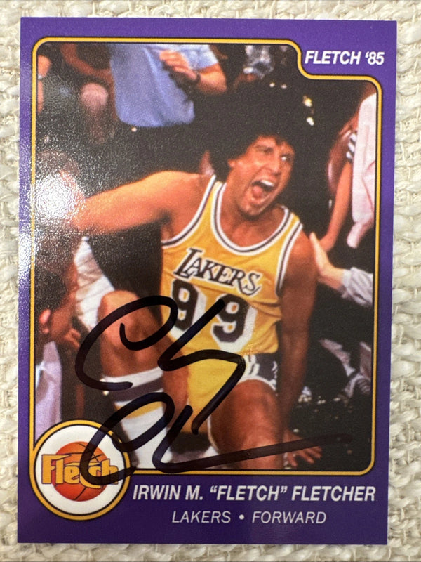 CHEVY CHASE Auto - Fletch 1985 Star Basketball Style Trading Card SWAU Certified