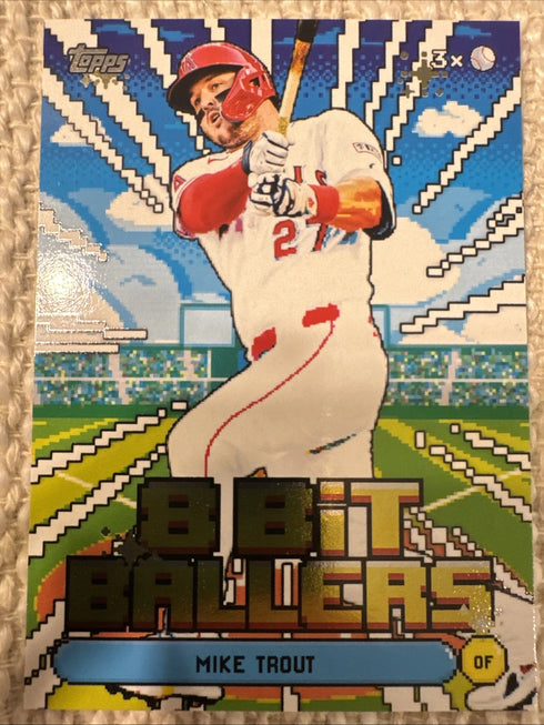 2026 Topps Celebration Mike Trout 8-Bit Ballers Insert #8B-8 Angels
