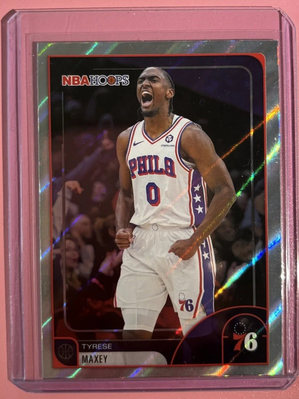 2025-2026 Topps NBA Hoops Light Burst Tyrese Maxey #258