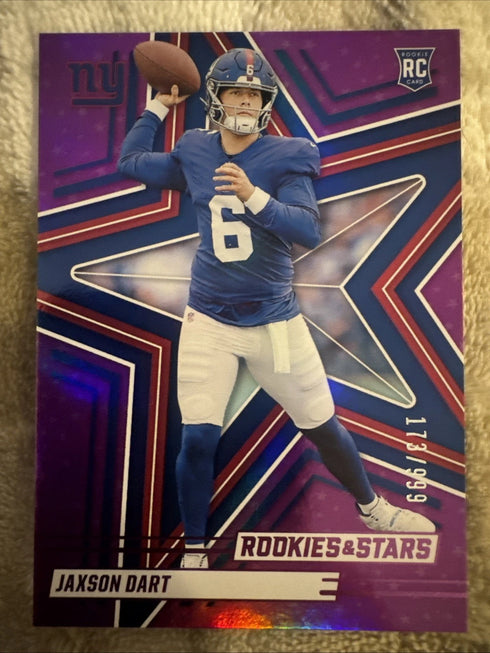 2025 Panini Rookies & Stars - Rookies Jaxson Dart #137 Purple /999 (RC)