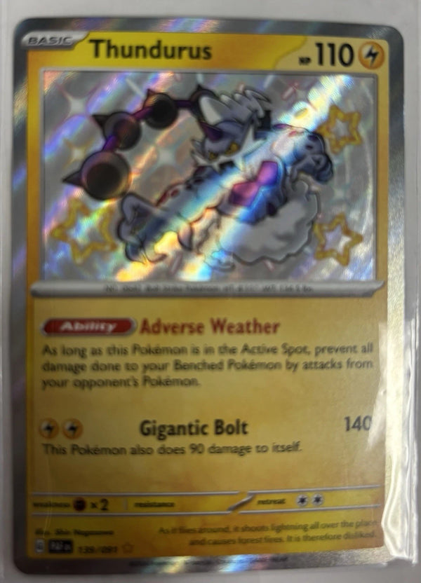 Thundurus 139/091 SV: Paldean Fates Holo