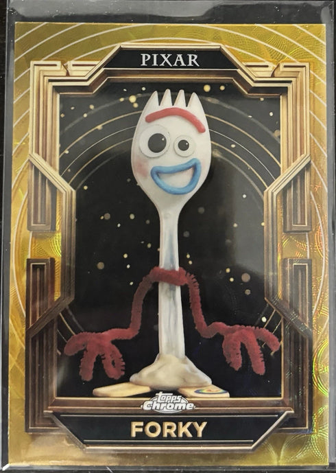 2025 Topps Chrome Gold Disney Forky #75
