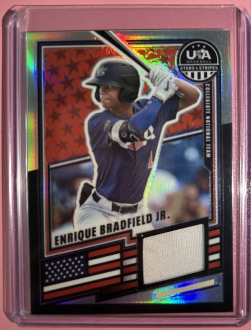 2026 Stars and Stripes Game Used Jersey Enrique Bradfield Jr Collegiate