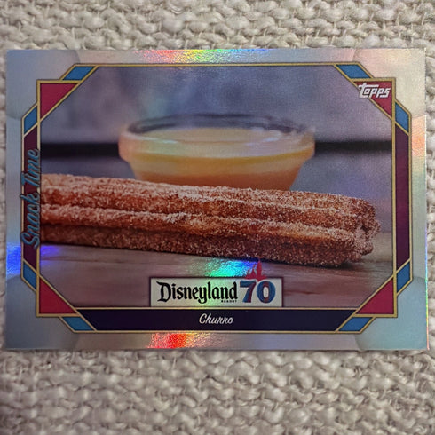 2025 Topps Disneyland 70th Anniversary Churro #104 Snack Time Refractor