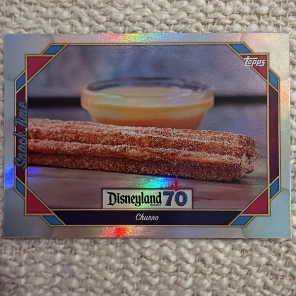 2025 Topps Disneyland 70th Anniversary Churro #104 Snack Time Refractor