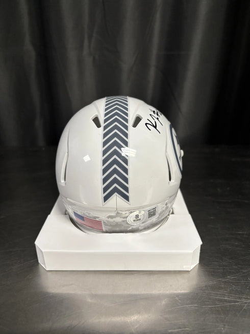 Kaleb Johnson Autographed Steelers Salute Speed Mini Helmet - Beckett W Hologram