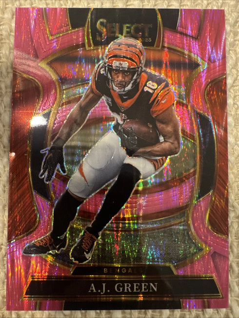 Panini Select 2025 A.J. Green Bengals Pink Prizm Concourse #99