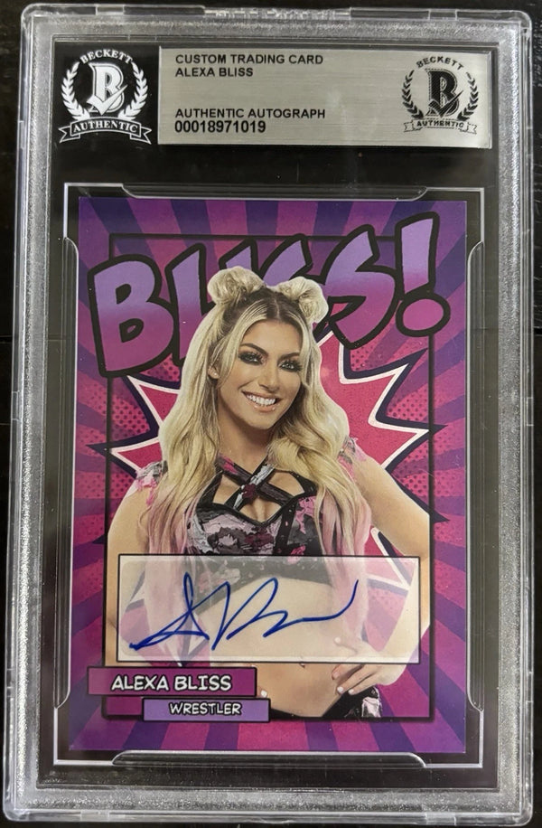 Alexa Bliss custom trading card