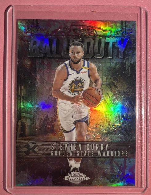 2025-26 Topps Chrome Stephen Curry Ball of Duty #BD-9 Golden State Warriors