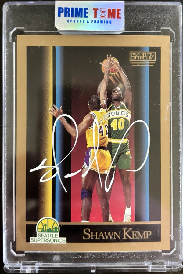 1990 Skybox Shawn Kemp In Person Auto SWAU Cert. SuperSonics