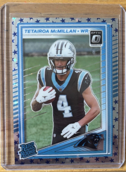 2025 Donruss Optic Tetairoa McMillan Rookie Stars RC Carolina Panthers