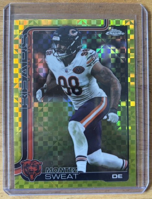 Topps Chrome 2025 Montez Sweat Lime Green X-Fractor #56