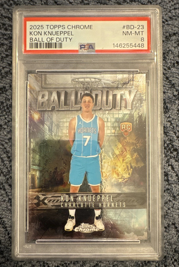 2025 Topps Chrome - Ball of Duty Kon Knueppel #BD-23 (RC) PSA 8