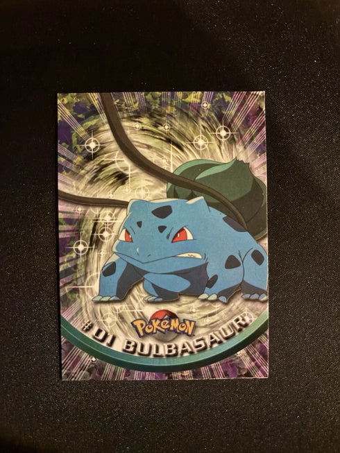 #01 Bulbasaur Pokemon TV Top Animation Series 1 Card Vintage