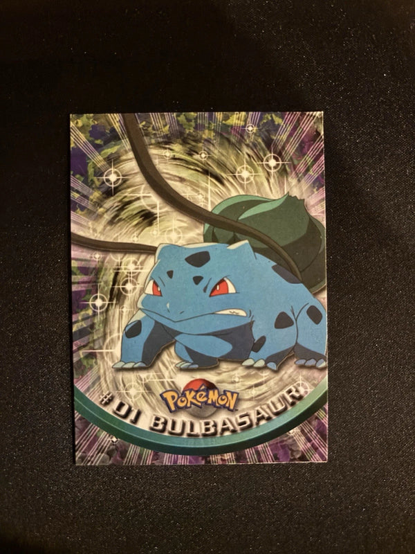 #01 Bulbasaur Pokemon TV Top Animation Series 1 Card Vintage