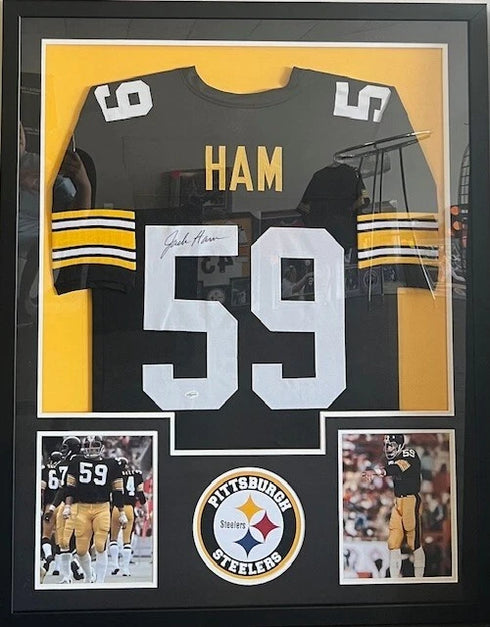 Pittsburgh Steelers Jack Ham Signed Framed Jersey with TSE COA