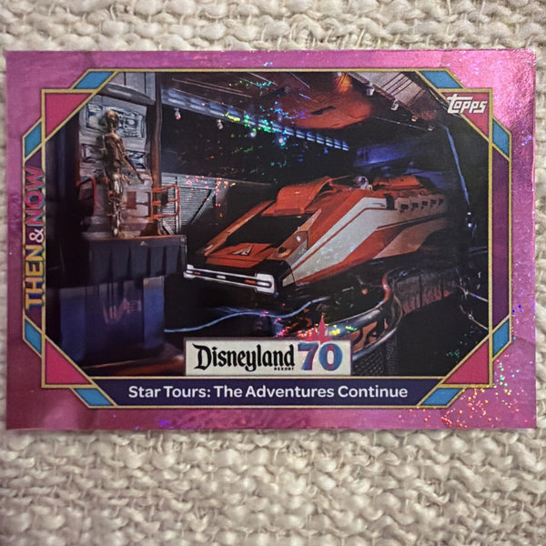 2025 Topps Disneyland 70th Anniversary #53 Star Tours — Purple Glitter