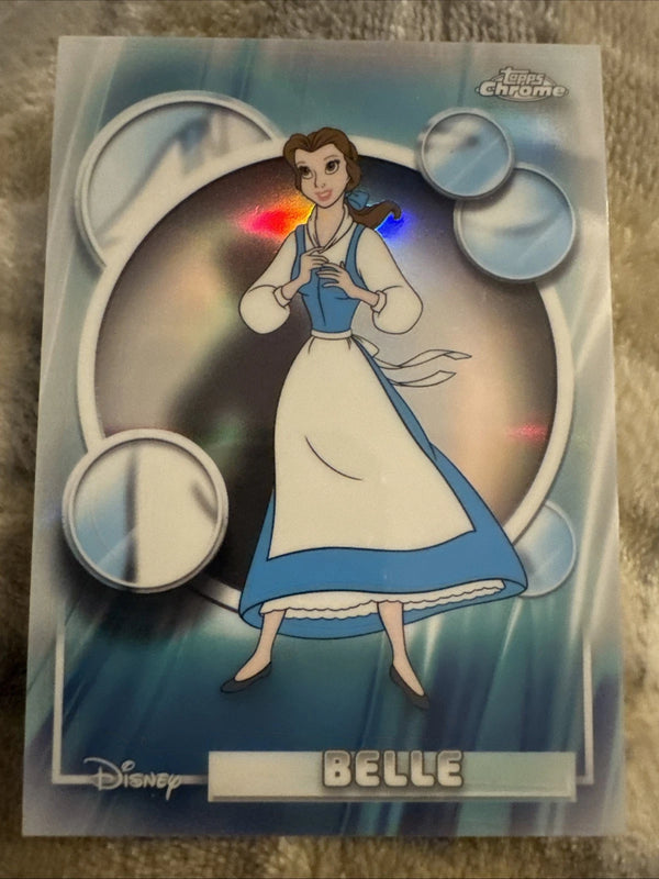 2026 Topps Chrome Disney Belle Refractor #35 Beauty And The Beast