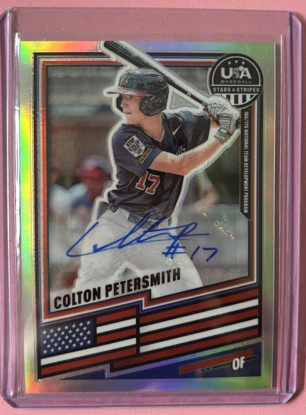 2026 Panini USA Baseball Stars & Stripes Colton Petersmith Auto #149 NTDP